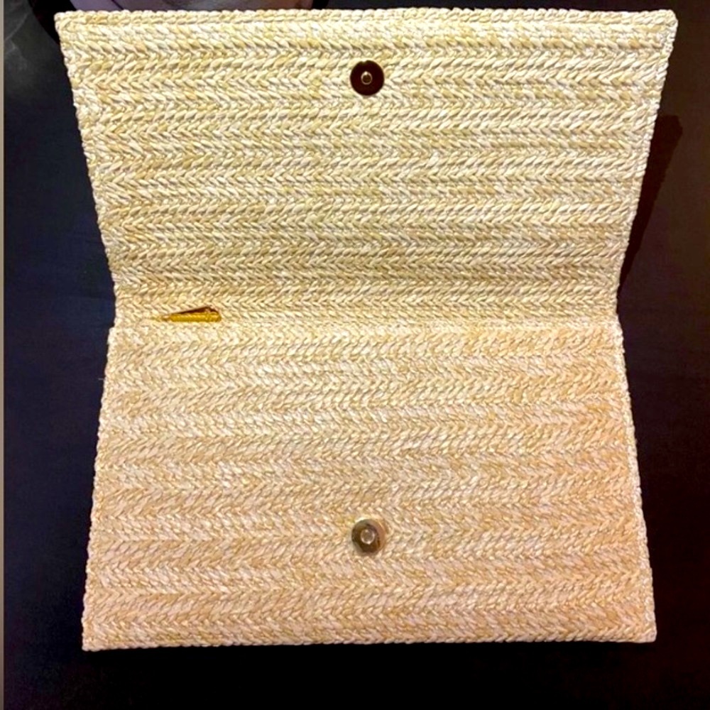 DIOR Beauty NIB Raffia Rattan Clutch - Picture 6 of 7